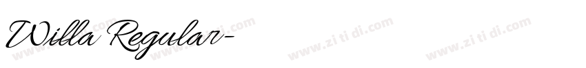 Willa Regular字体转换 Willa Regular字体转换